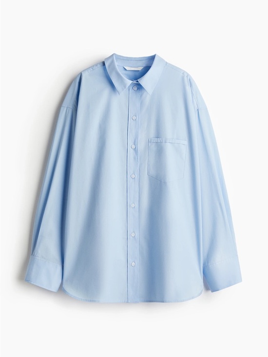 H&M Tops - H&M Pale Blue Women’s Button-Down Dress Shirt